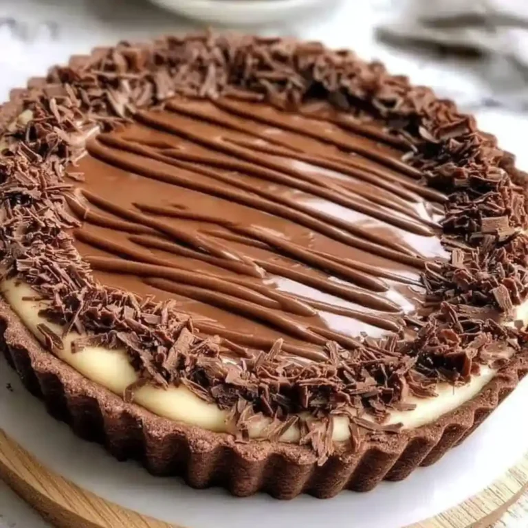 Tarte au Chocolat de Grand-Mère sur table rustique
