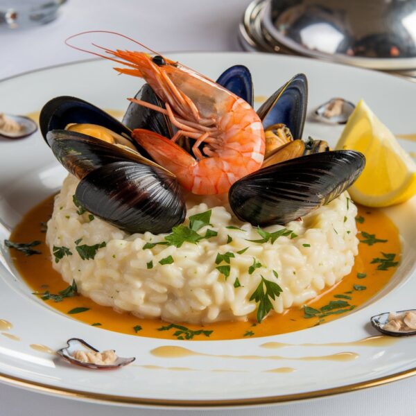 Risotto crémeux aux fruits de mer