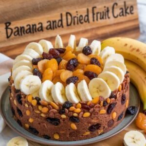 Gâteau à la banane et aux fruits secs