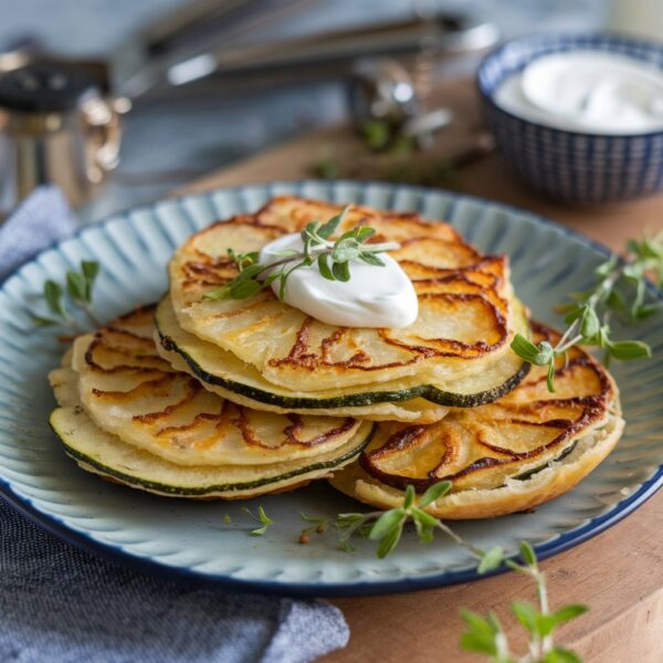 Délicieuses Galettes de Pommes de Terre et Courgettes Croustillantes