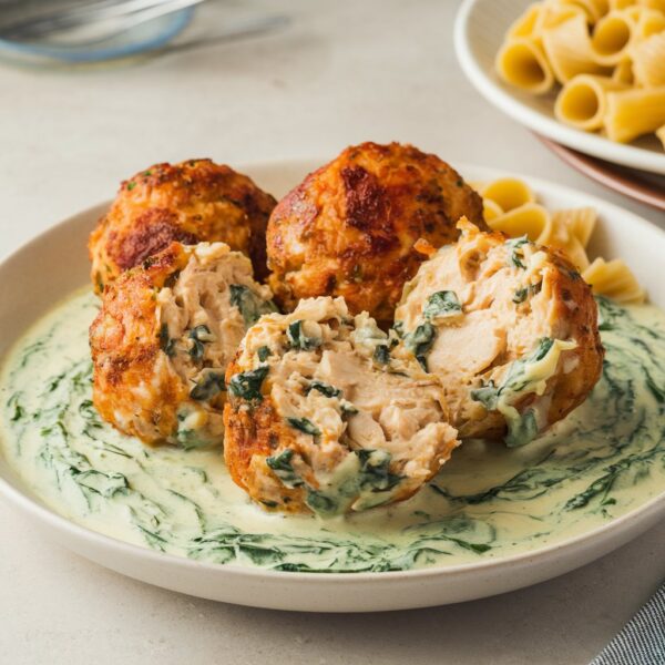 Boulettes Poulet Ricotta Alfredo