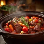 Recette bœuf mijoté à l'italienne mijoteuse Chef Benoît paleron fondant légumes herbes