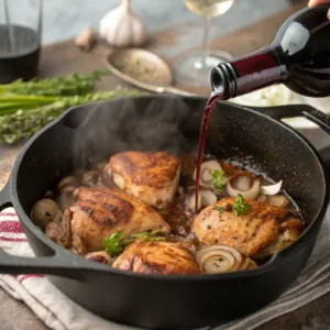 cuisson recette poulet à la bordelaise étape par étape