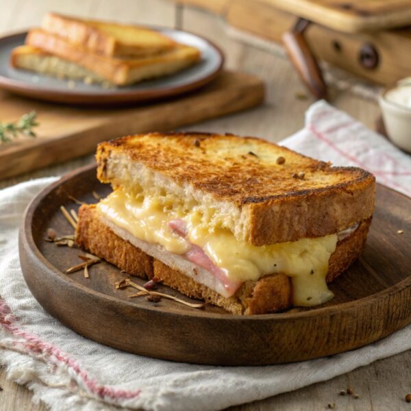 Le Croque-Monsieur Classique Croustillant et Fondant