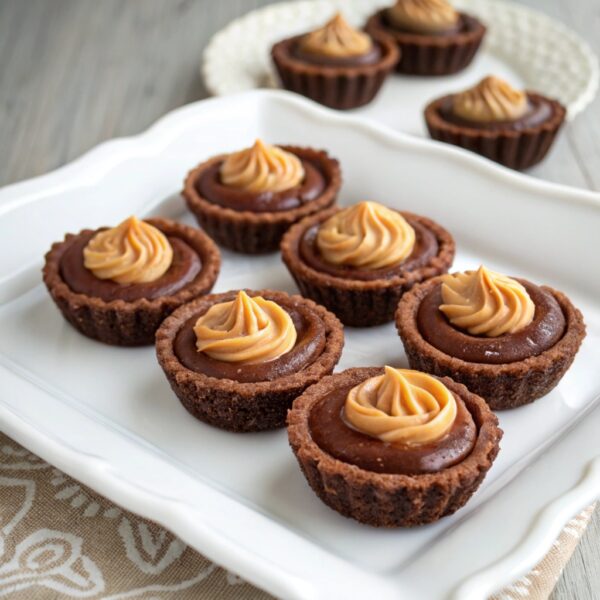 Mini Tartes Chocolat-Beurre de Cacahuète