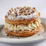 Délicieux Paris-Brest fait maison garni de crème au praliné et chantilly vanille, recette de Chef Benoît