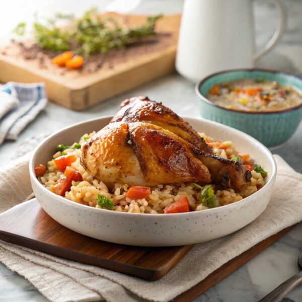 Poulet Juteux et Riz Savoureux