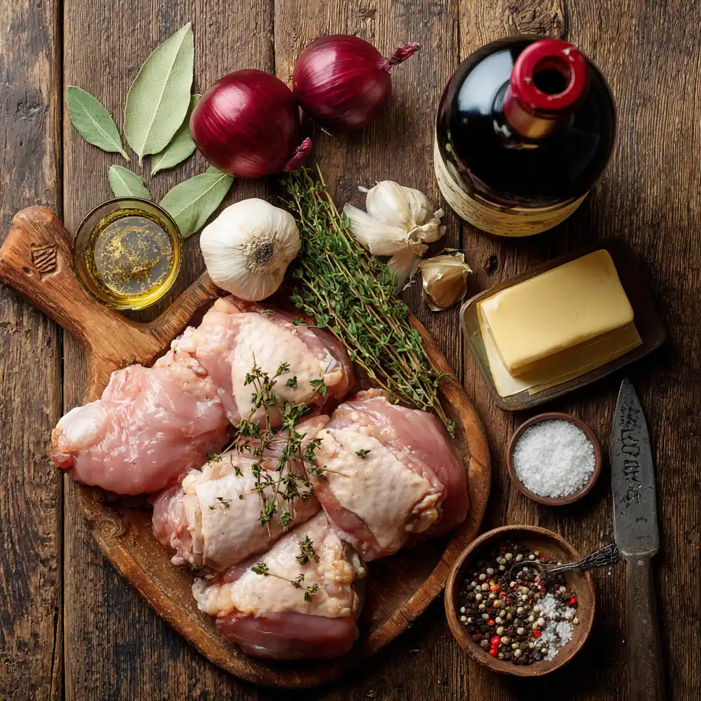 ingrédients recette poulet à la bordelaise
