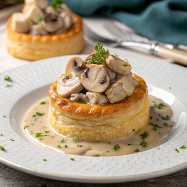 Vol-au-Vent au Poulet et Champignons