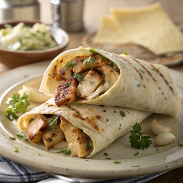 Wraps Poulet Fromage Ail