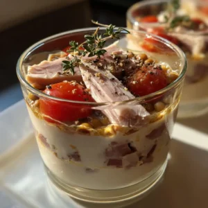 Fiche recette verrine mousse jambon