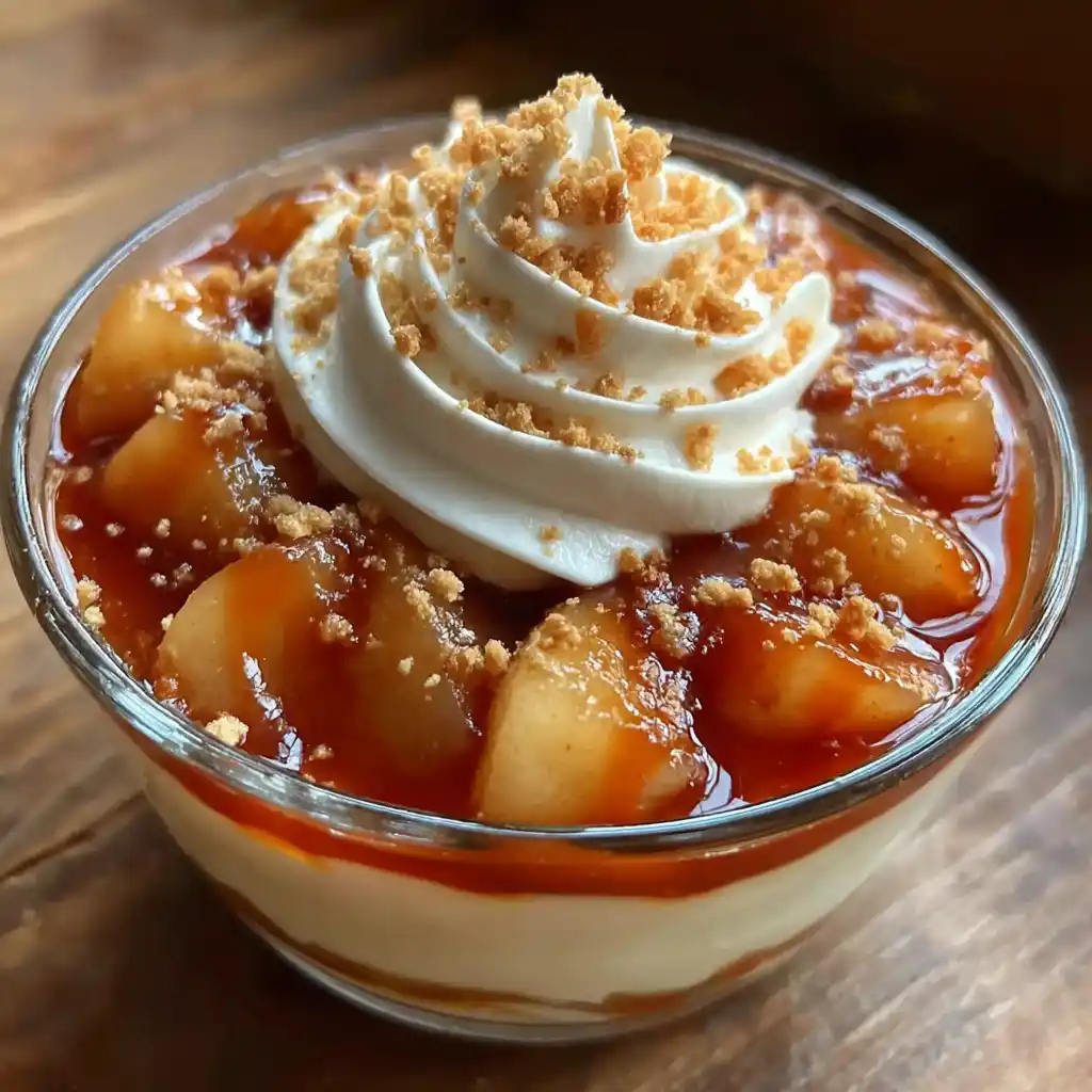 Verrine mascarpone poire caramel, dessert gourmand aux palets bretons, poires fondantes et caramel au beurre salé