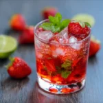 Recette cocktail sans alcool aux fraises et menthe du Chef Benoît - boisson rafraîchissante familiale