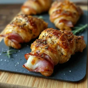 Recette mini croissant apéro jambon - 25 minutes de préparation pour 4 personnes