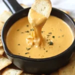 Recette illustrée sauce au fromage en 6 étapes avec ingrédients et préparation