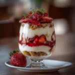 tiramisu aux fraises en verrines gourmand
