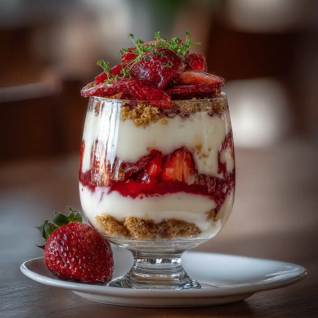 tiramisu aux fraises en verrines gourmand