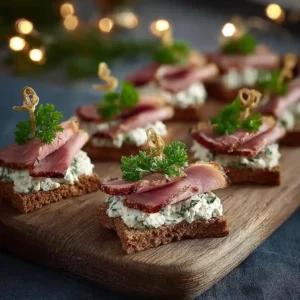 Recette toast apéritif au magret de canard fumé sur pain d'épices - Hero image Chef Benoît
