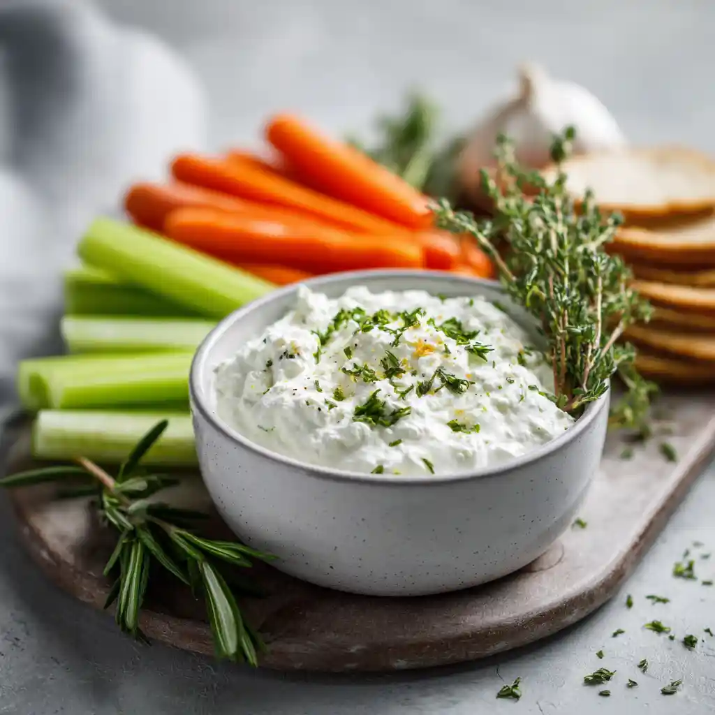 Sauce secrète au fromage blanc 6 ingrédients - recette Chef Benoît 10 minutes crudités