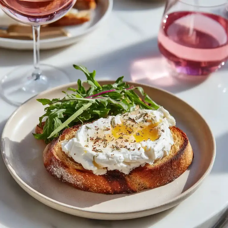 Toast chèvre chaud doré aux herbes de Provence sur planche en bois, recette authentique de Chef Benoît