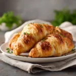 Minis croissants pate feuilletée croustillants dorés, apéritif français facile