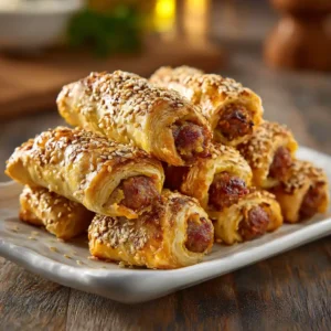 Feuilleté saucisse apéro maison : recette facile avec pâte feuilletée
