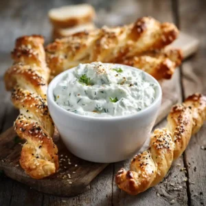 Tzatziki et gressins feuilletés apéritif méditerranéen recette Chef Benoît Lambert Nice