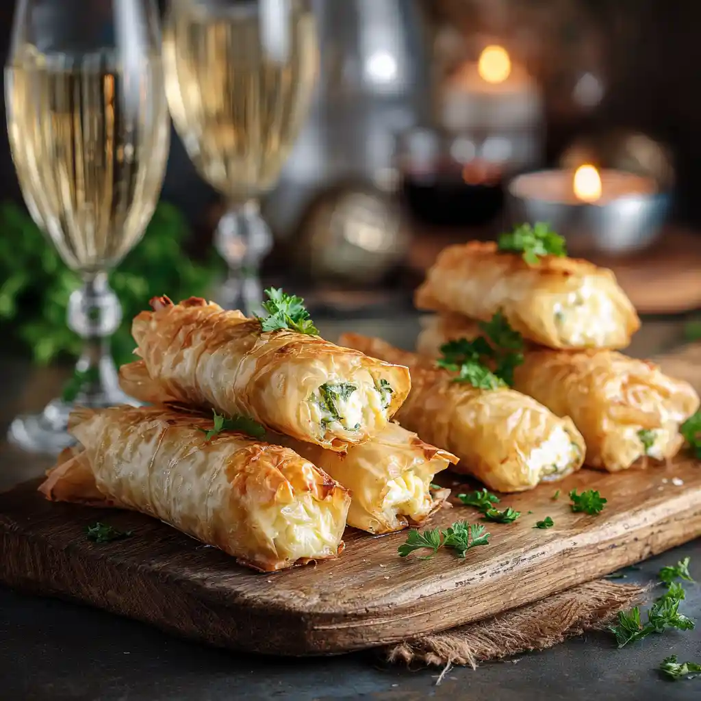 Cigares croustillants fromage - pâte filo emmental - feuillete apero
français rapide - 20 minutes