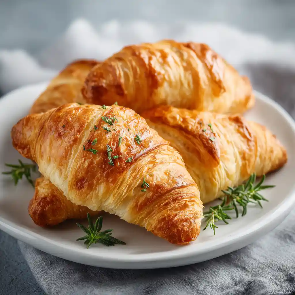 Croissant pâte feuilletée - 4 ingrédients seulement - feuillete apero - 35 minutes"