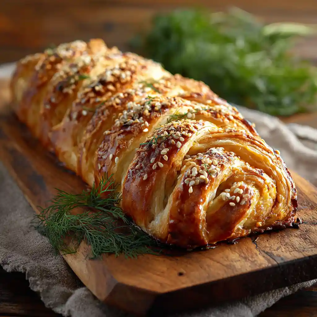 feuillete apero saumon signature tressé - technique professionnelle - saumon frais - présentation spectaculaire