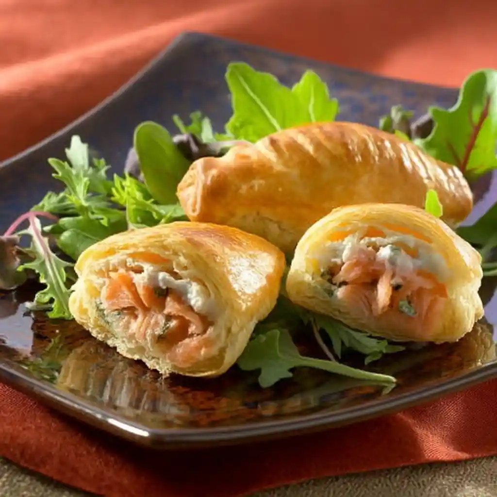 feuillete apero saumon Boursin - pâte croustillante - saumon frais - Boursin savoureux - 29 minutes