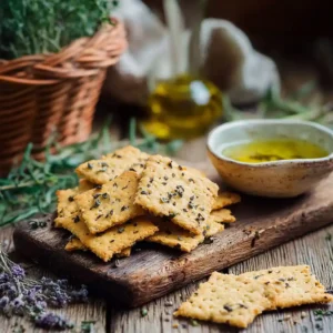 Biscuit apéro aux herbes dorés