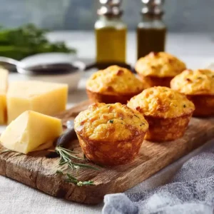 Muffins au fromage dorés