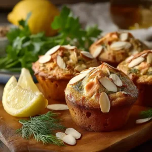 Muffins au saumon fumé dorés