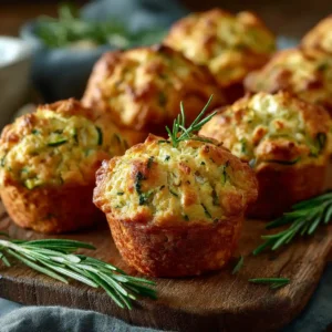 Muffins courgettes feta dorés