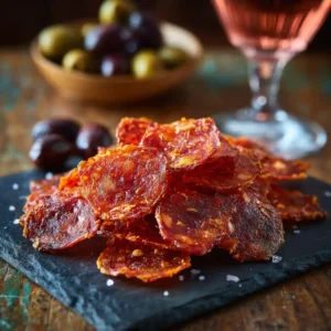 Chips de chorizo maison