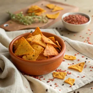 Chips de lentilles corail maison