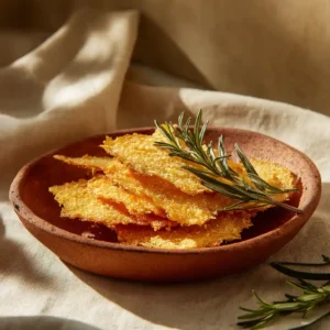 Chips de parmesan dorées