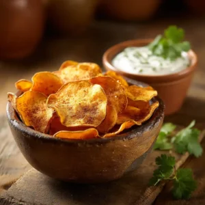 Chips de patate douce au four