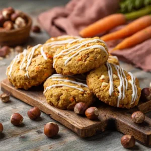 Cookies vegan à la carotte et aux noisettes