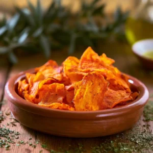 Chips de carotte croustillantes