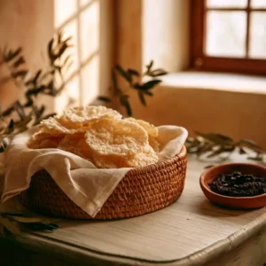 Chips de riz maison