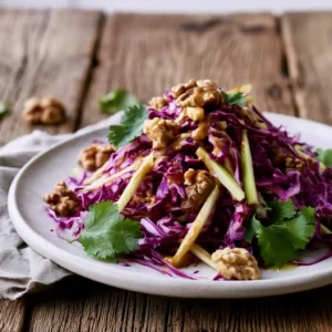 Salade de chou rouge aux pommes