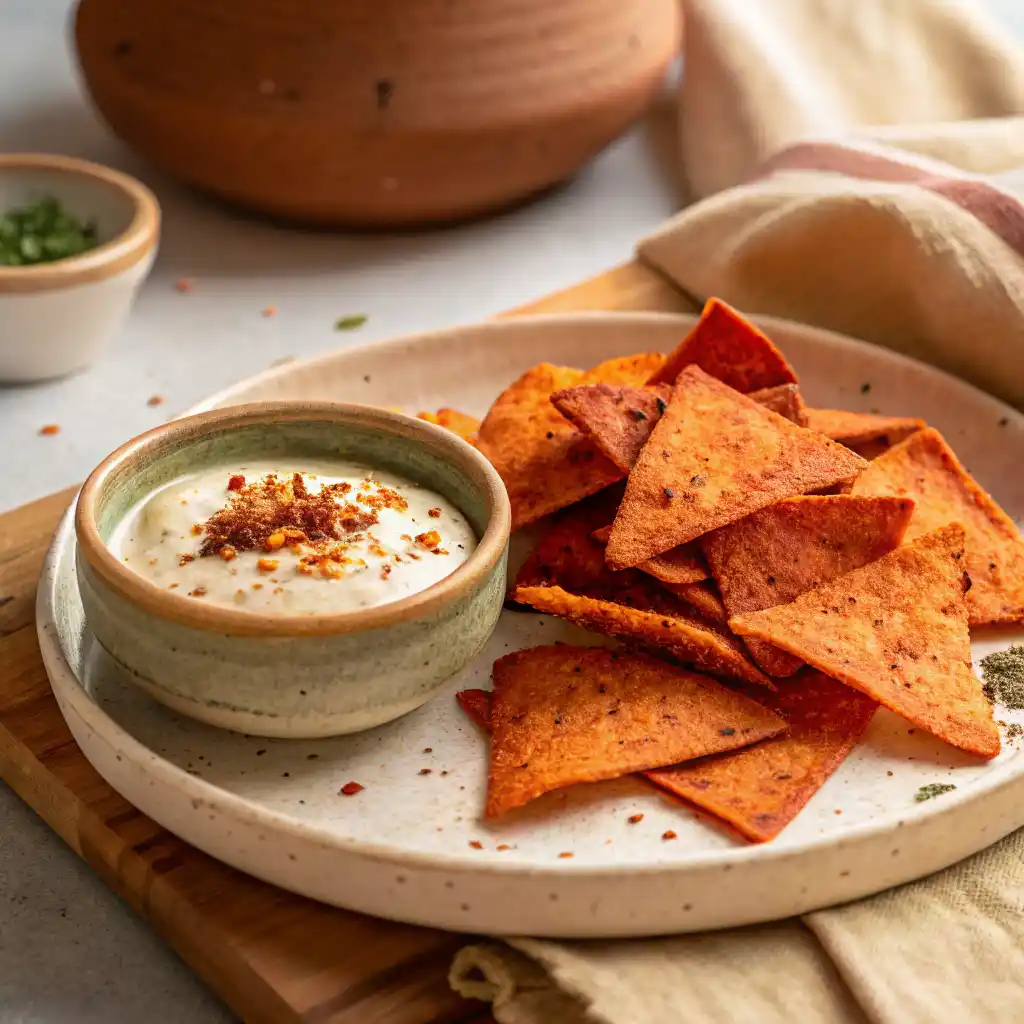 Chips de lentilles corail maison sumac cumin
