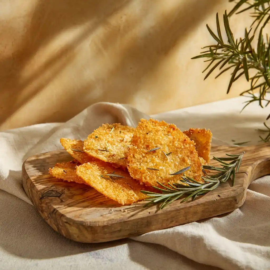 chips maison de parmesan dorées croustillantes recette express