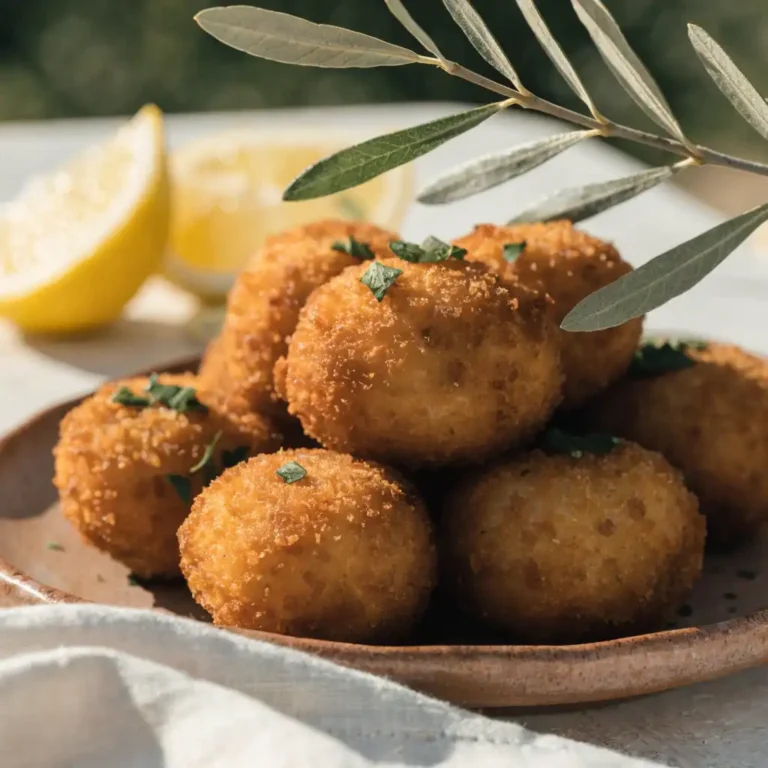 croquetas de jambon​ Serrano dorées et croustillantes servies à l'apéritif