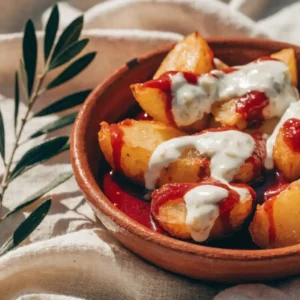 Patatas bravas croustillantes