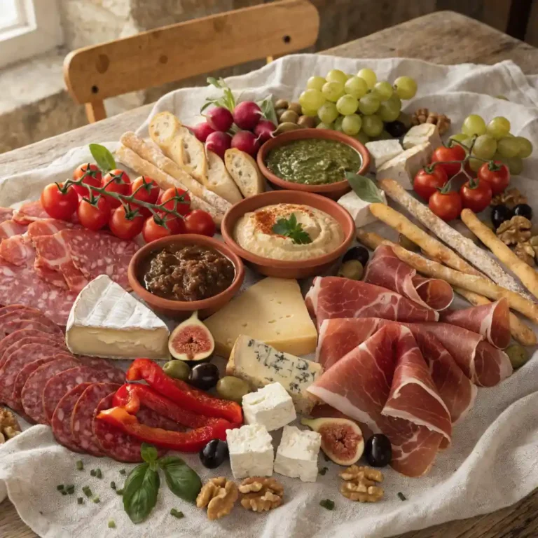 grande planche apero XXL garnie de charcuteries, fromages, légumes croquants et fruits frais pour 12 personnes